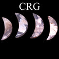 SET OF 4 - Flower Agate Moon / 2" AVG