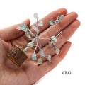 SET OF 4 - Fluorite Gemstone Tree / 1-2" AVG