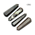 SET OF 4 - Garnet Jasper Wands with Round Ends / 2" AVG