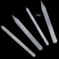 Hand Carved Thin Pencil Selenite Wand 6 to 6.5 Inches (4 Pieces)