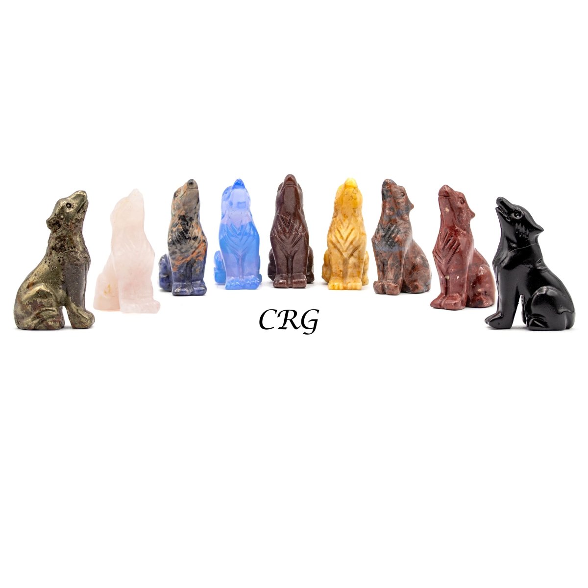 Howling Wolf Carving (4 Pieces)