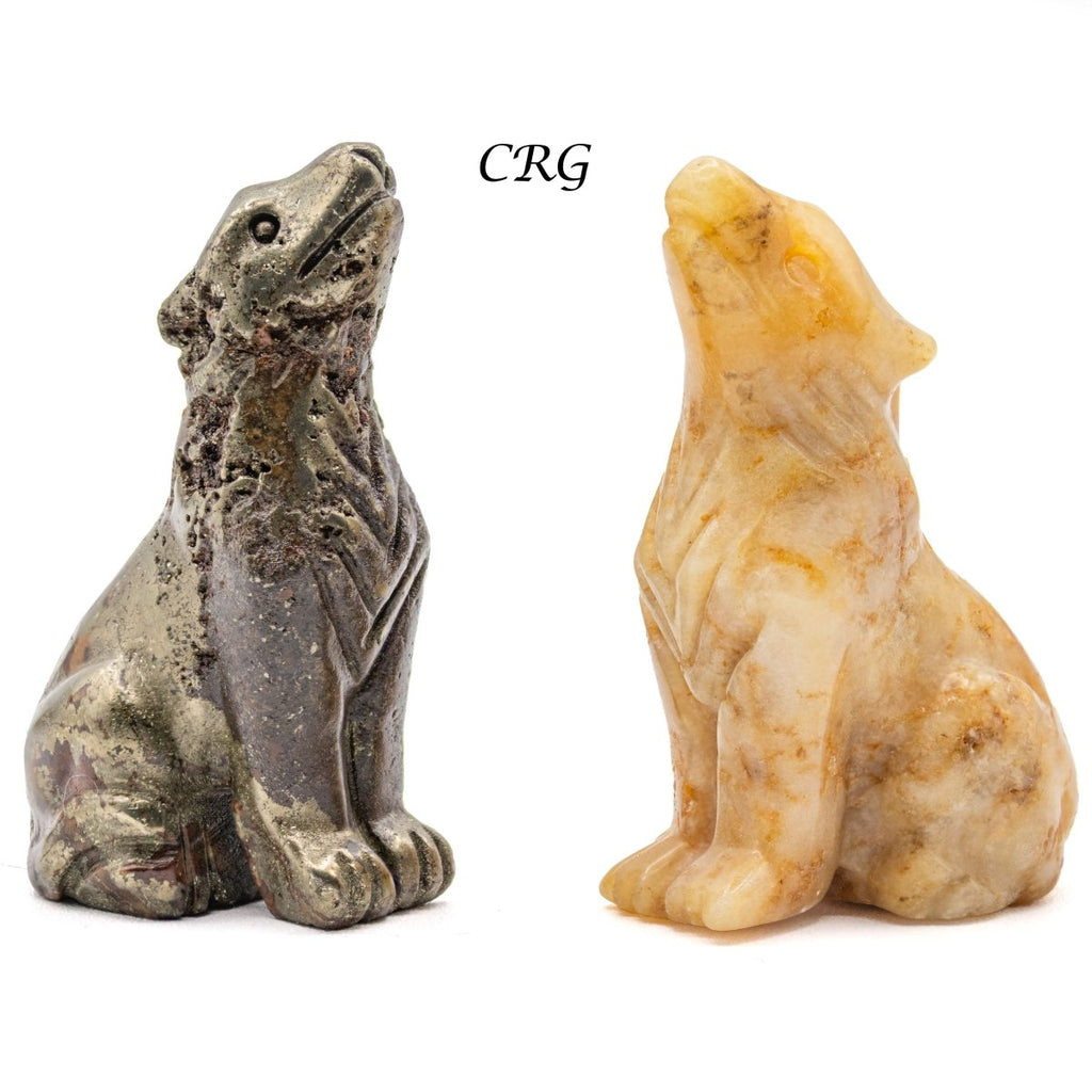 Howling Wolf Carving (4 Pieces)