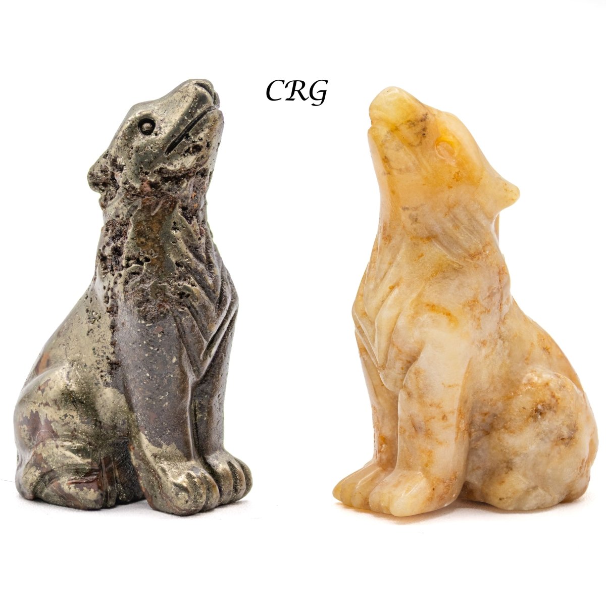 Howling Wolf Carving (4 Pieces)