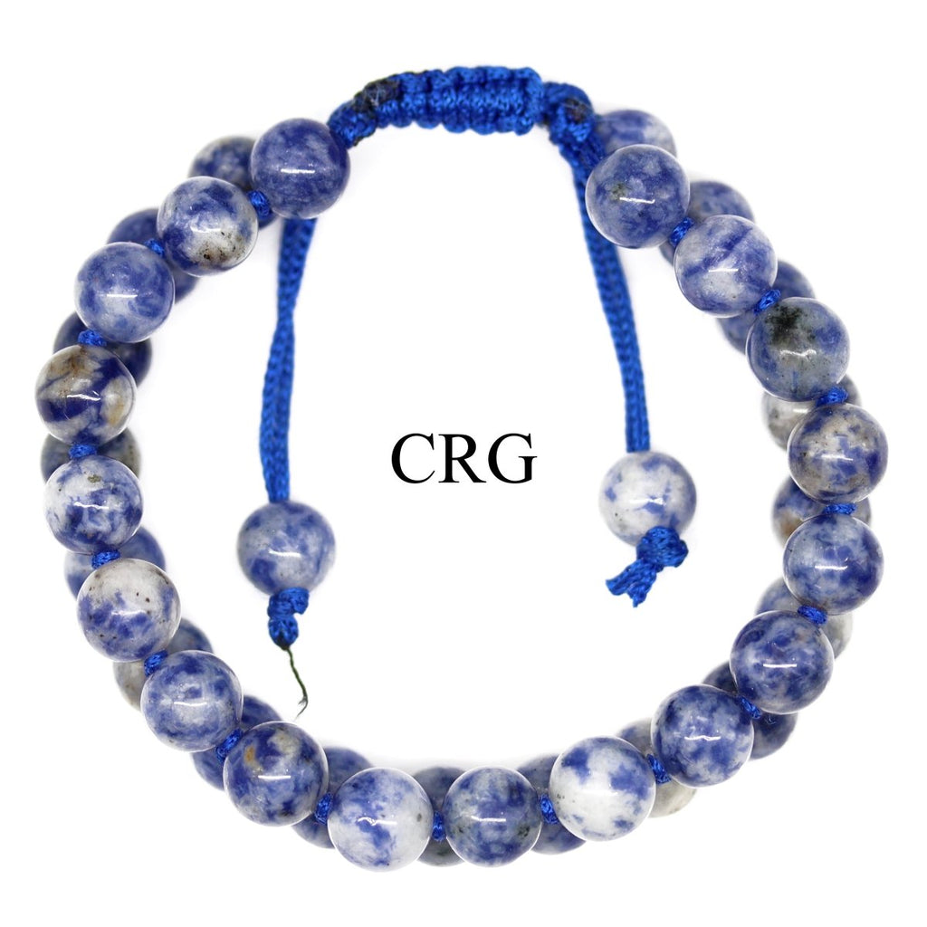 SET OF 4 - Lapis Lazuli Tumbled Bead Bracelet with Adjustable Cord / 8mm AVG