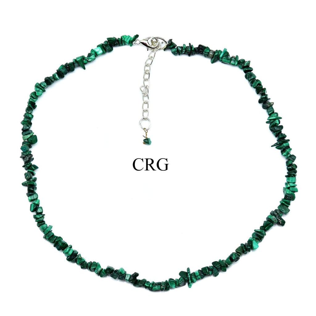 Malachite Inspired Strand Chip Choker Necklace (16 Inches) (4 Pieces) (INJD)