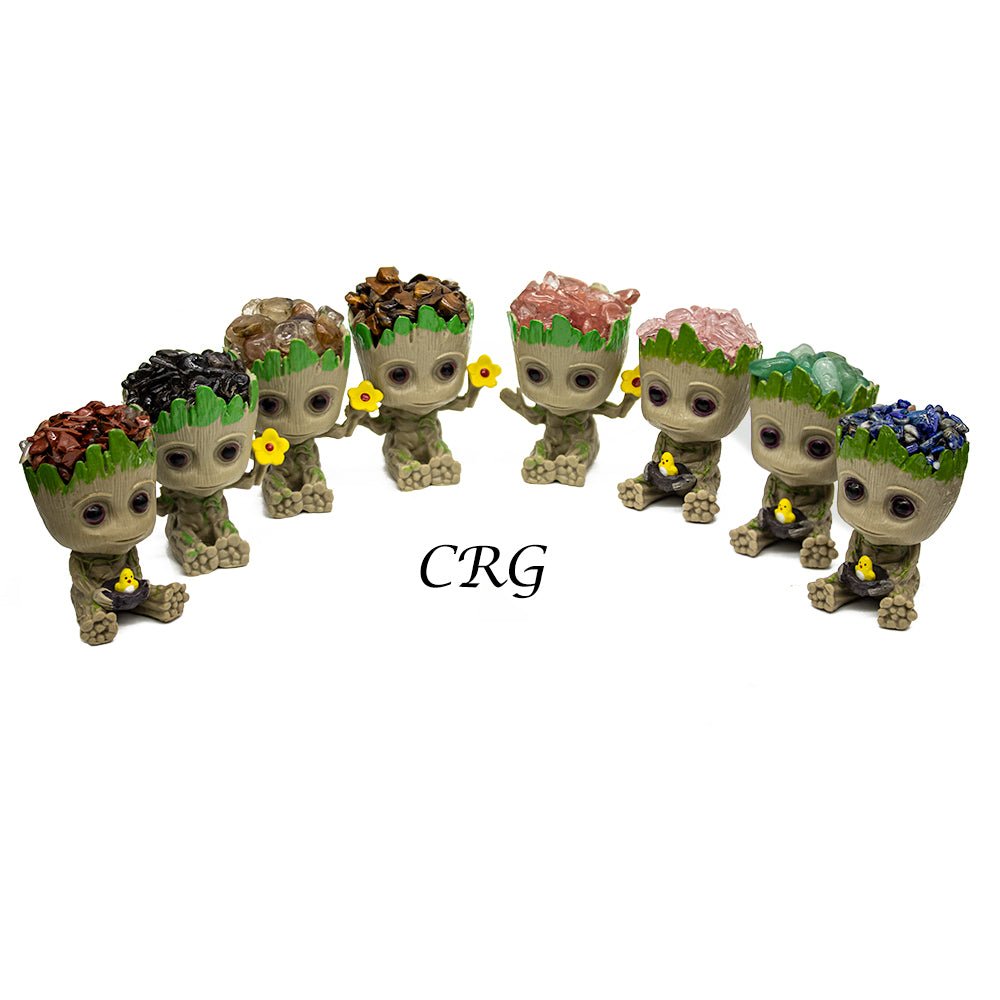 SET OF 4 - Mixed Gemstone Baby Galaxy Guardian / 2" Avg