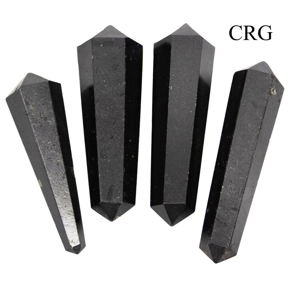 SET OF 4 - Obsidian Mini Double Terminated Wand / 1" AVG