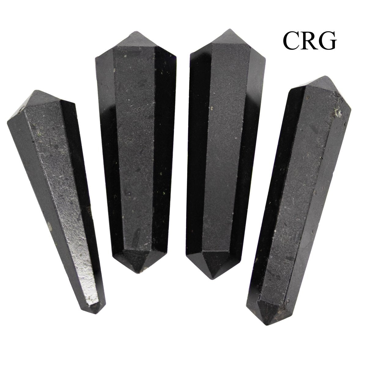 SET OF 4 - Obsidian Mini Double Terminated Wand / 1" AVG