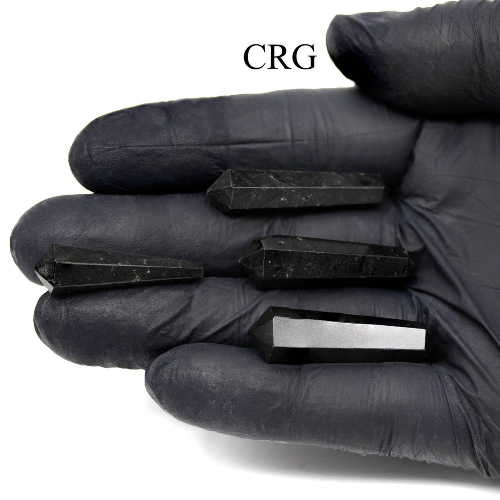 SET OF 4 - Obsidian Mini Double Terminated Wand / 1" AVG