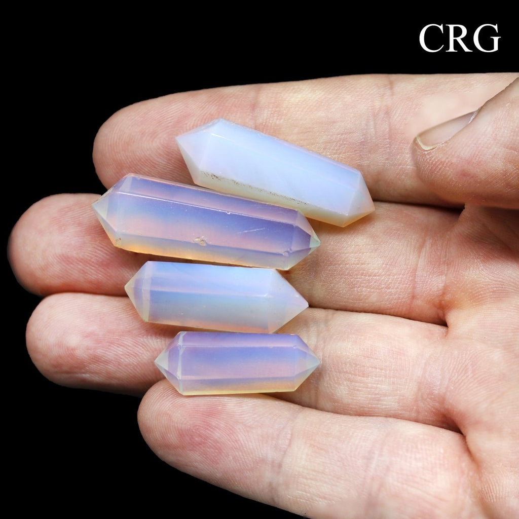 SET OF 4 - Opalite Mini Double Terminated Points / 1" AVG