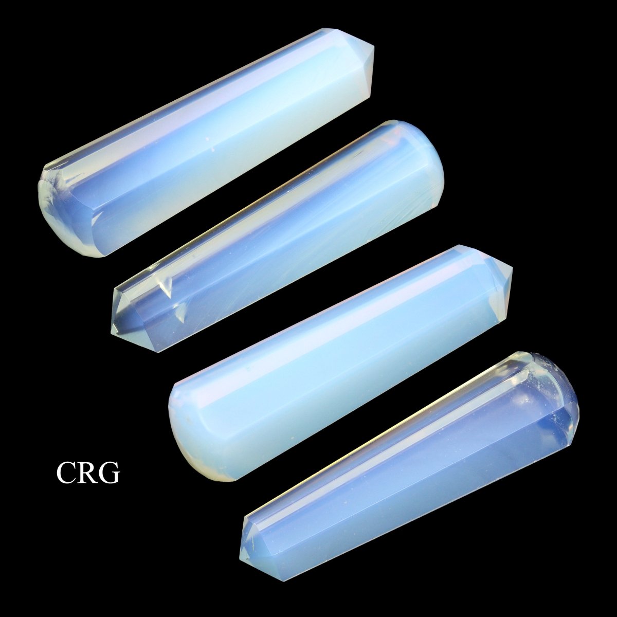 SET OF 4 - Opalite Wand with Smooth Round End / 2" AVG