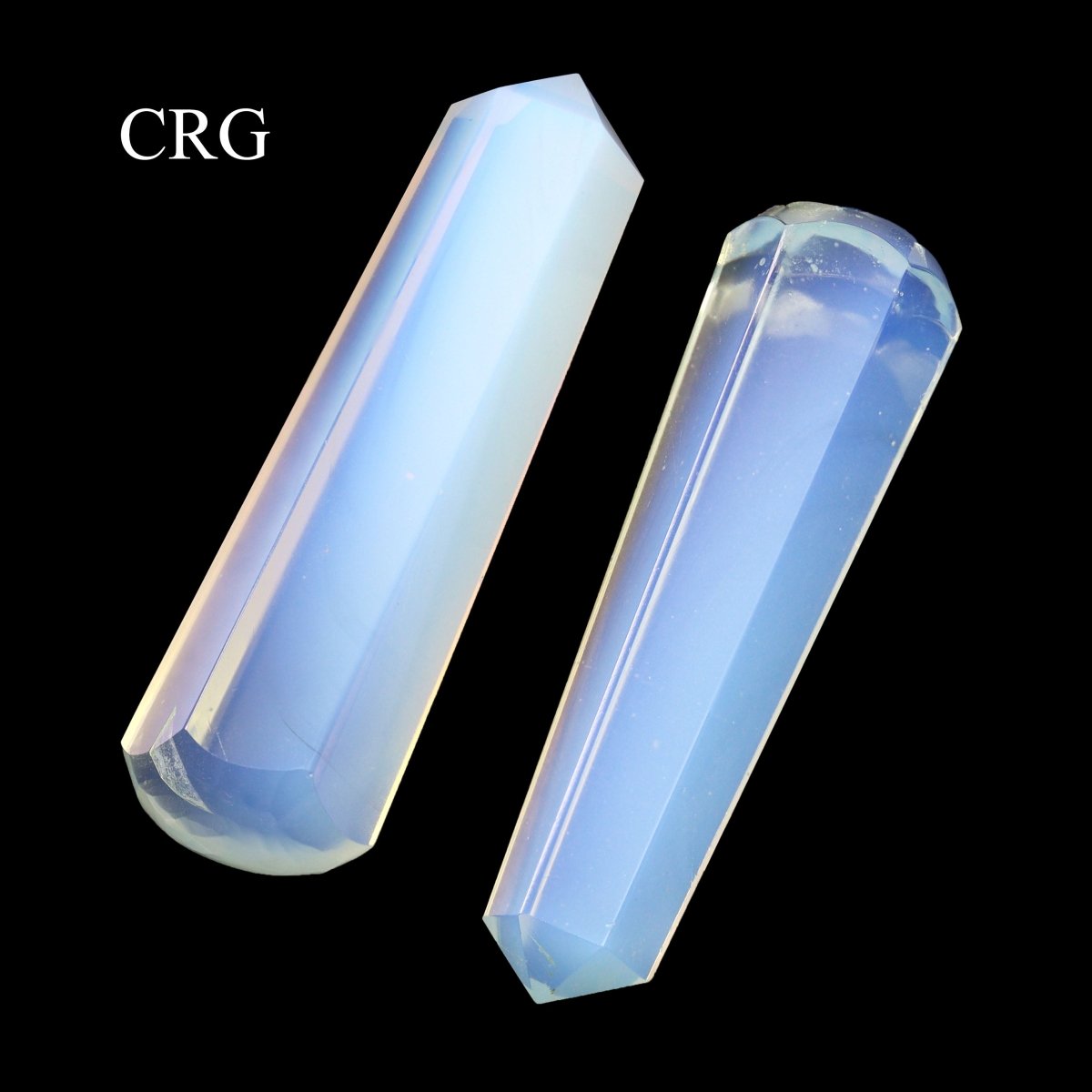 SET OF 4 - Opalite Wand with Smooth Round End / 2" AVG