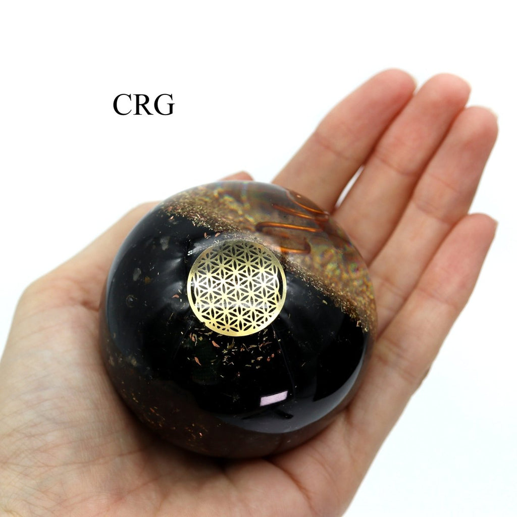SET OF 4 - Orgonite Gemstone Spheres / 2.5" AVG