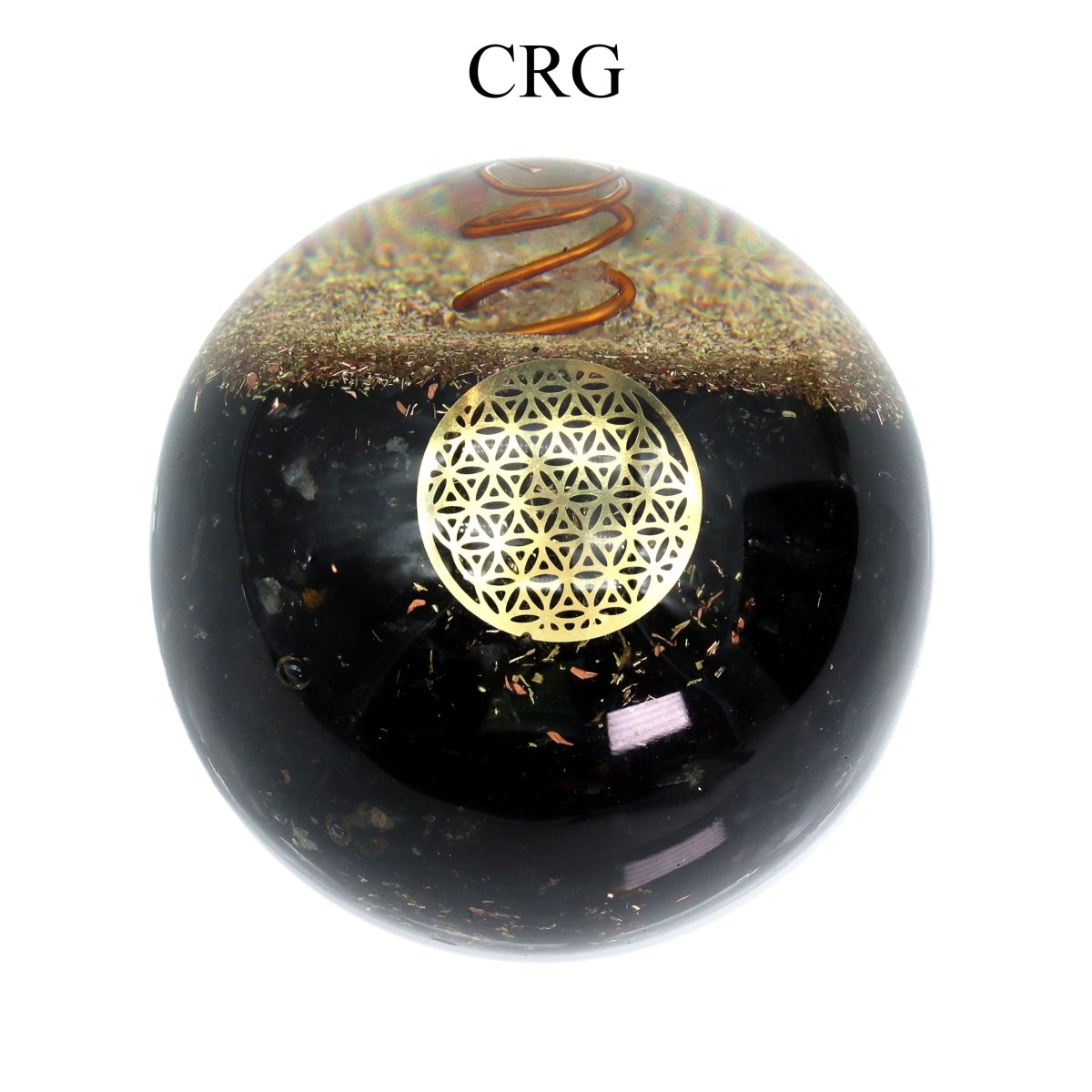 SET OF 4 - Orgonite Gemstone Spheres / 2.5" AVG