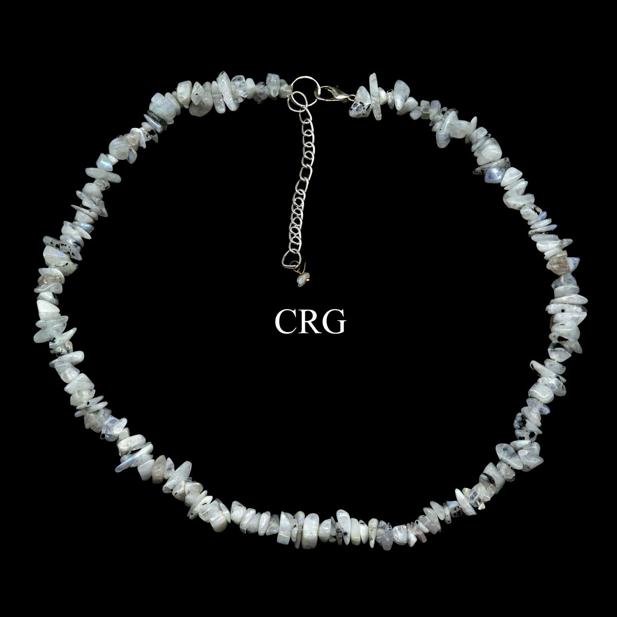 Rainbow Moonstone Strand Chip Choker Necklace (4 Pieces) (16 Inches)