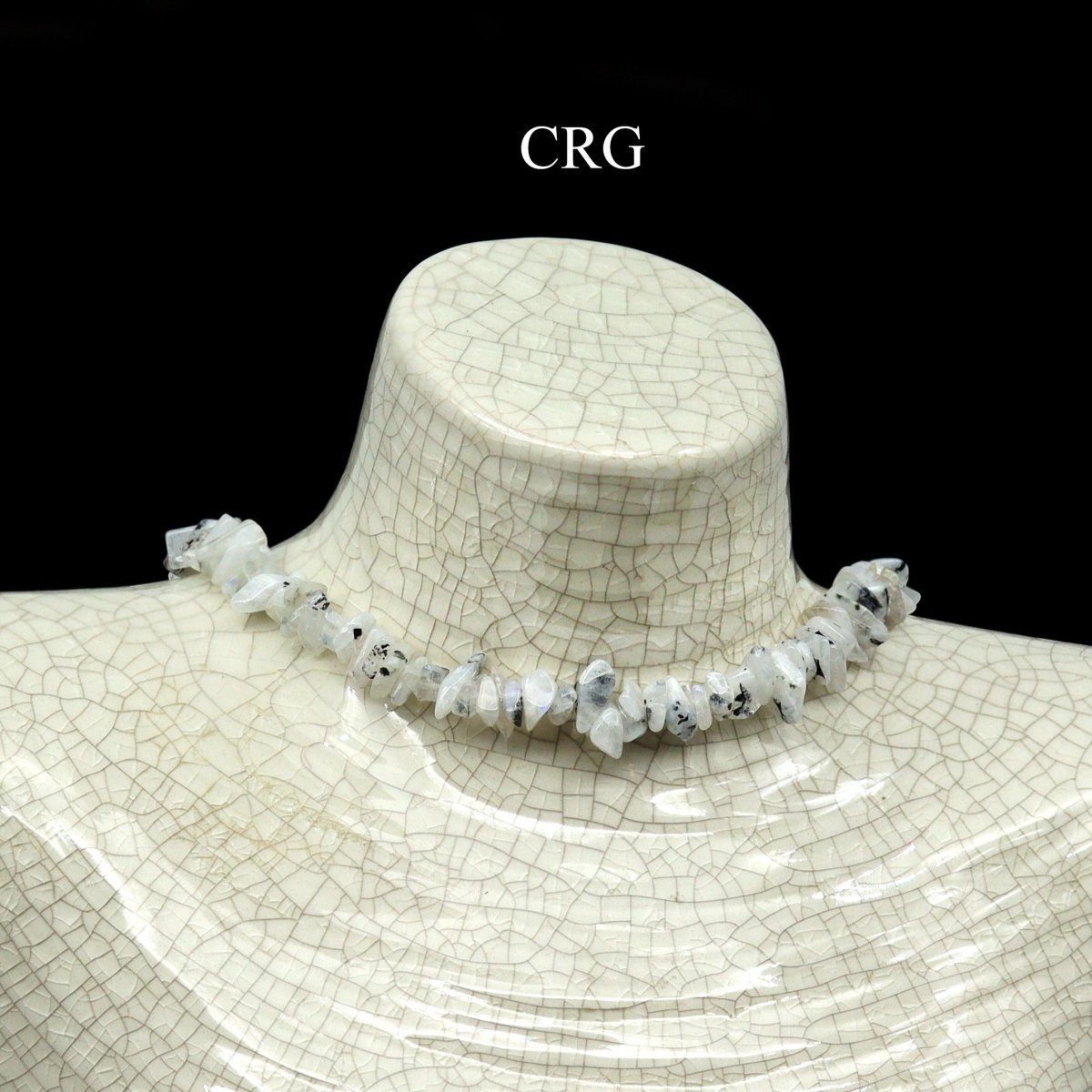 Rainbow Moonstone Strand Chip Choker Necklace (4 Pieces) (16 Inches)