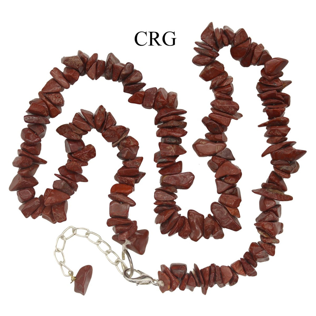 Red Jasper Strand Chip Choker Necklace (16 Inches) (4 Pieces) (INJD)