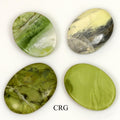 SET OF 4 - Serpentine Worry Stones with Thumb Indent / 1" AVG