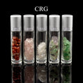 SET OF 5 - Crystal Infused Essential Oil Rollers / 3.5"