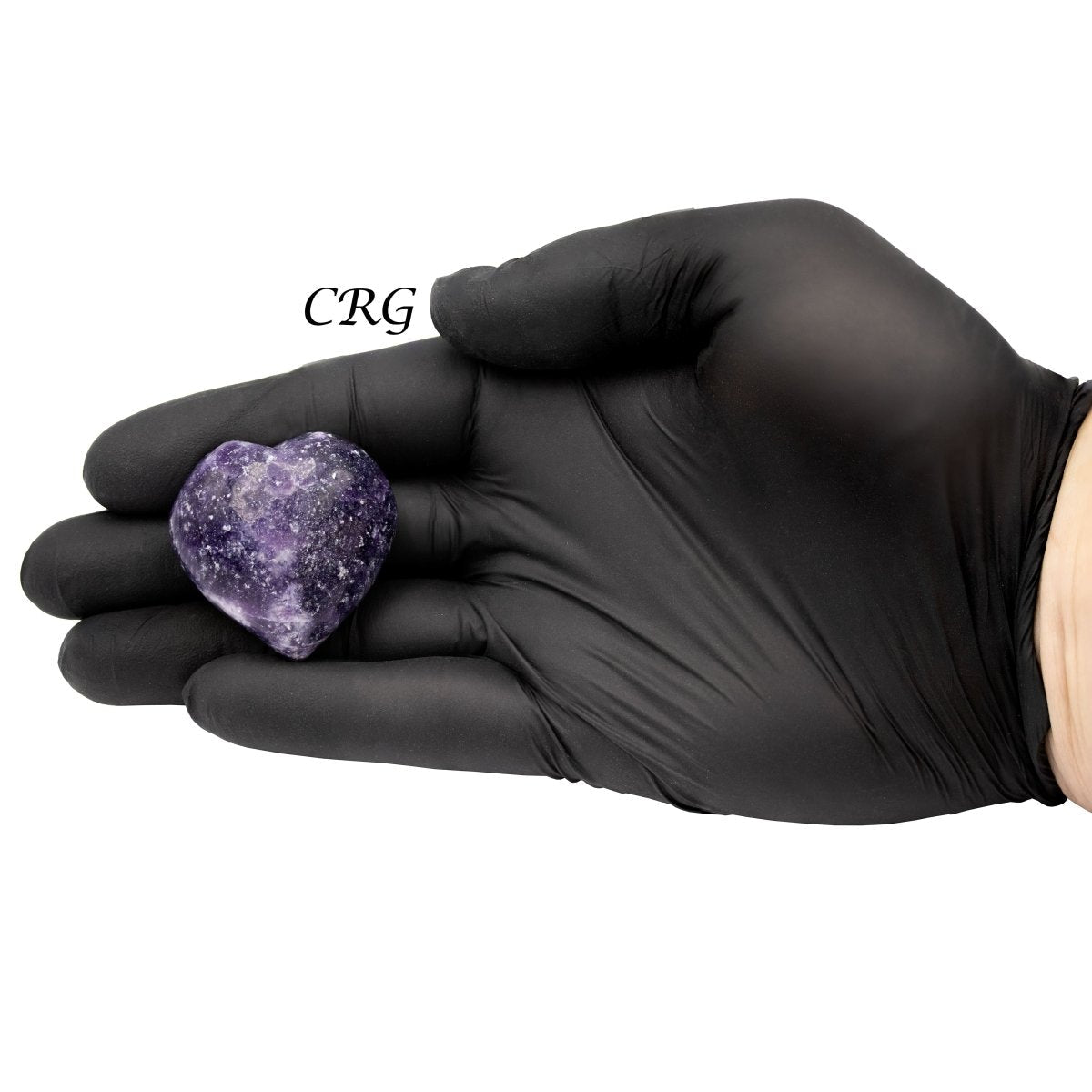 Set of 5 - Lepidolite Puffy Heart / 1-1.5" AVG