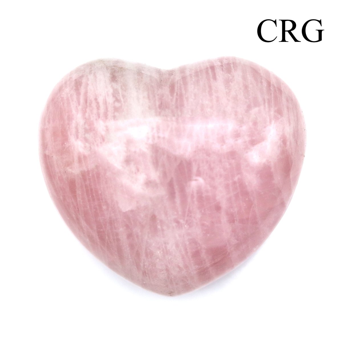 SET OF 5 - Rose Quartz Gemstone Puffy Heart / 1-2" AVG