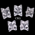 SET OF 5  - Smoky Quartz Mini Merkabas / 18mm Avg