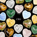 Gemstone Mini Heart with Thumb Indent (6 Pieces)