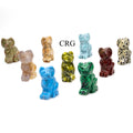SET OF 8 - Assorted Gemstone Cats / 40mm AVG