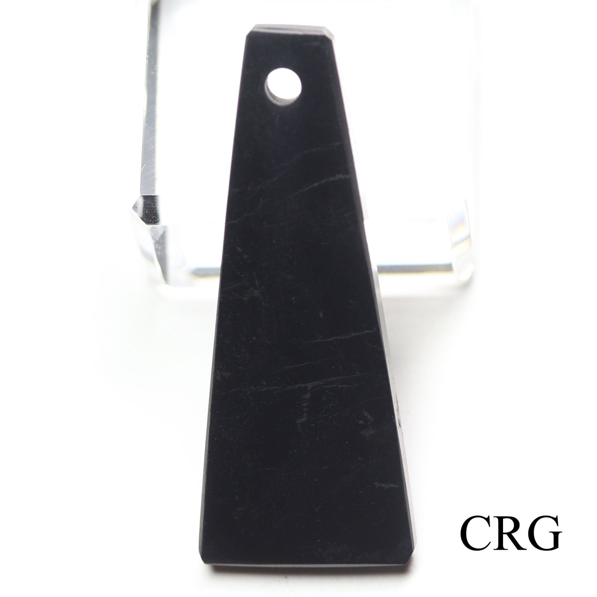 Shungite Bar Drop Pendant with Drilled Hole (2 Inches) (4 Pieces)