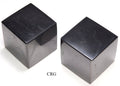 Shungite Cube (1 Piece) Size 4 cm Polished Crystal Gemstone Shape Decor