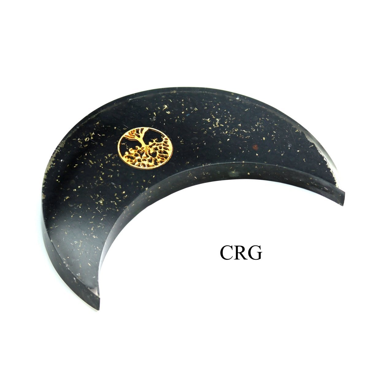Shungite Orgonite Crescent Moon (1 Piece) Size 5 Inches Crystal Gemstone Shape