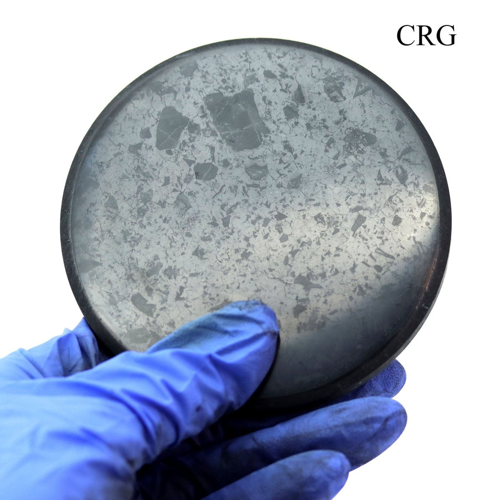 Shungite Polished Disk 3.5 inch (1 Piece)