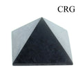Shungite Polished Pyramid (1 Piece) Size 8 cm Crystal Gemstone Decor