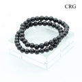 Shungite Round Bead Stretch Bracelet (6 mm) (1 Piece)