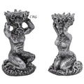 Silver Tree People Sphere Stand Set of 2
