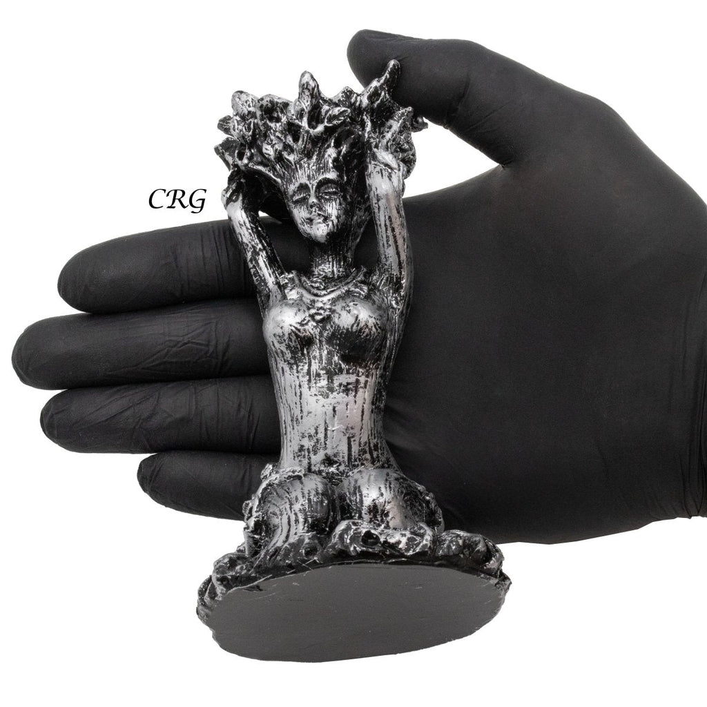 Silver Tree People Sphere Stand Set of 2