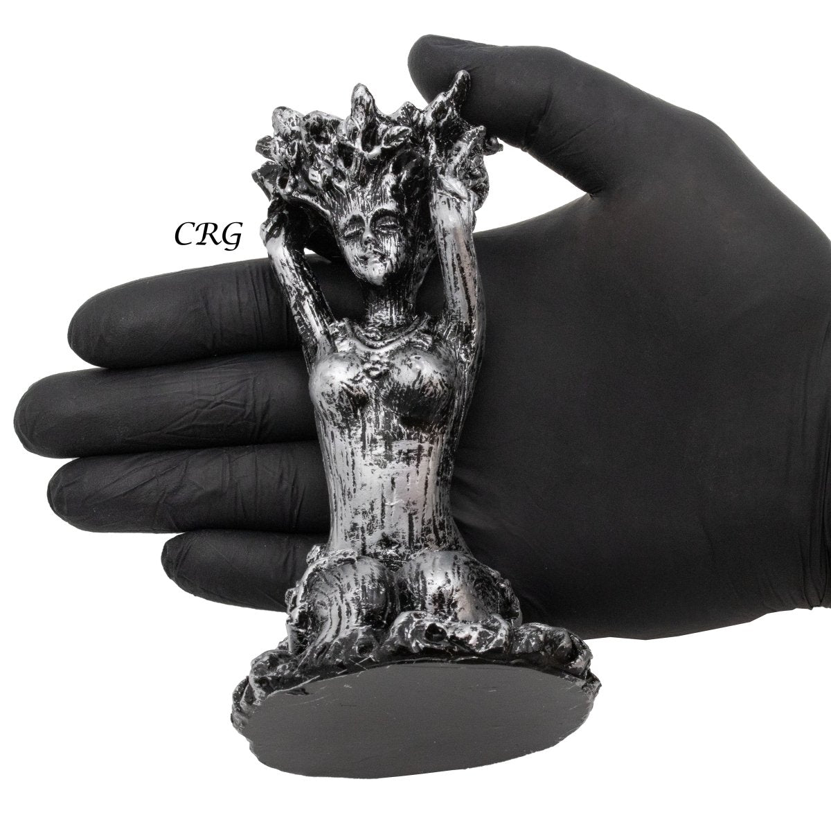 Silver Tree People Sphere Stand Set of 2