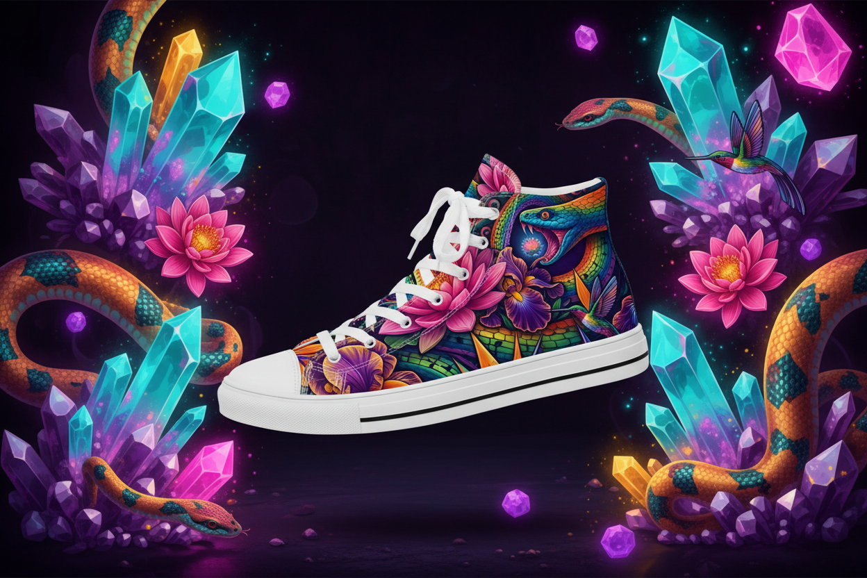 Slither In Paradise — Right Shoe Mockup