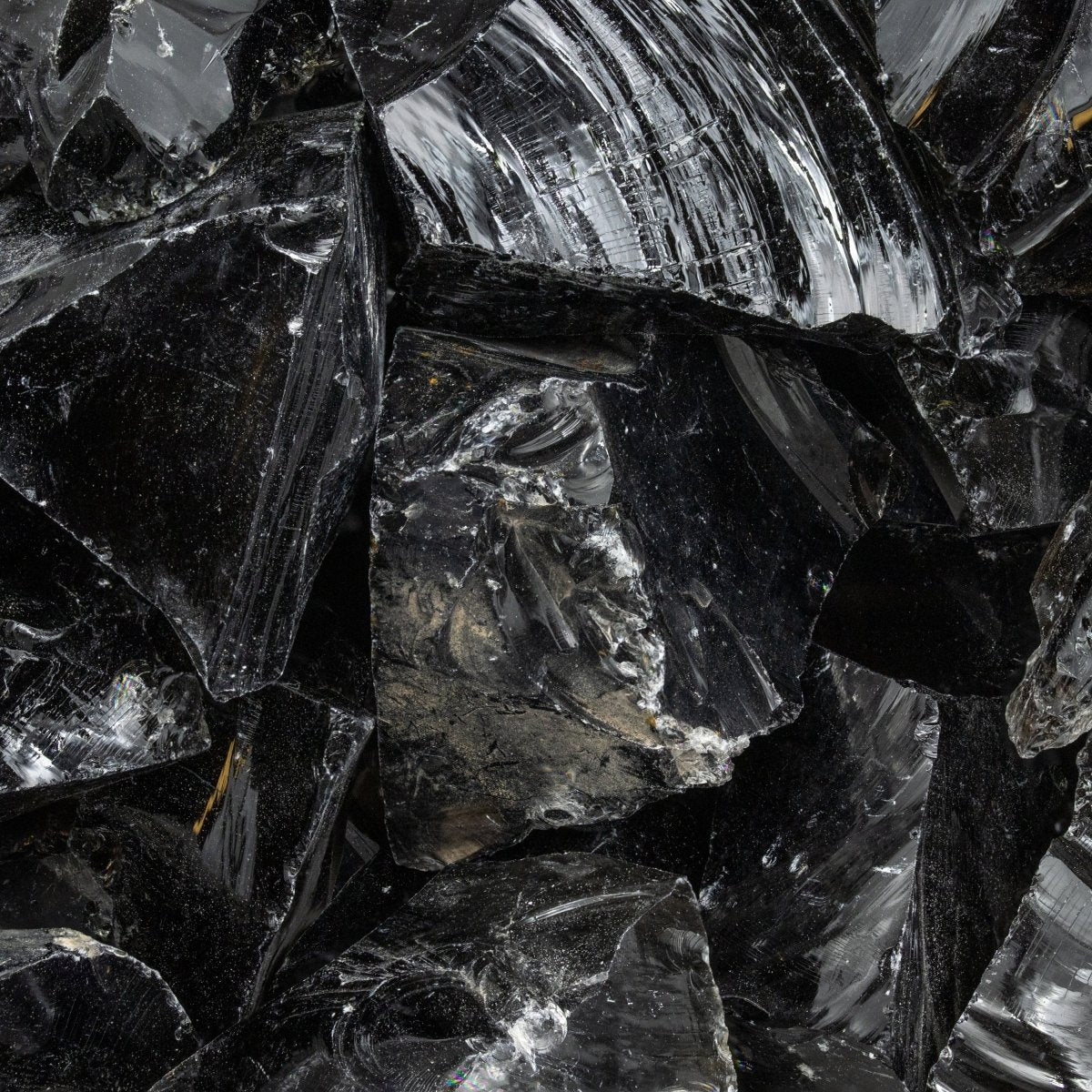 Smoky Obsidian Rough (Size 1 to 2 Inches) Bulk Wholesale Lot Crystal