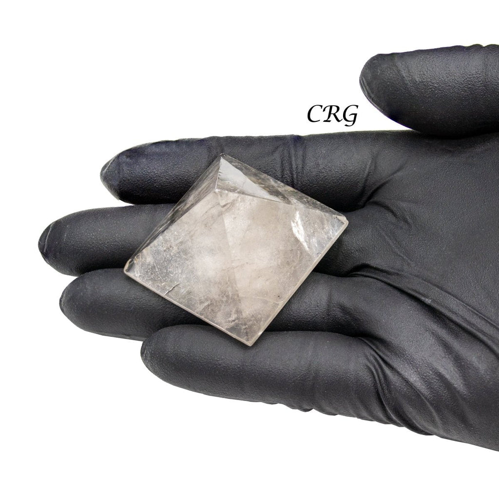 Smoky Quartz Pyramid (1 Piece) Size 40 mm 4-Sided Crystal Gemstone Decor