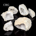 Snow Quartz Geode Halves (Matching Pair) / 2.5"-3.5" avg.