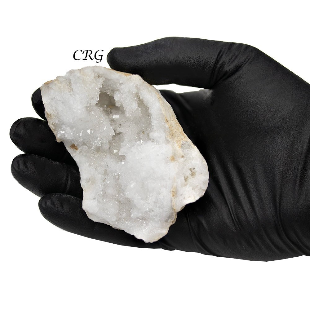 Snow Quartz Geode Halves (Matching Pair) / 2.5"-3.5" avg.