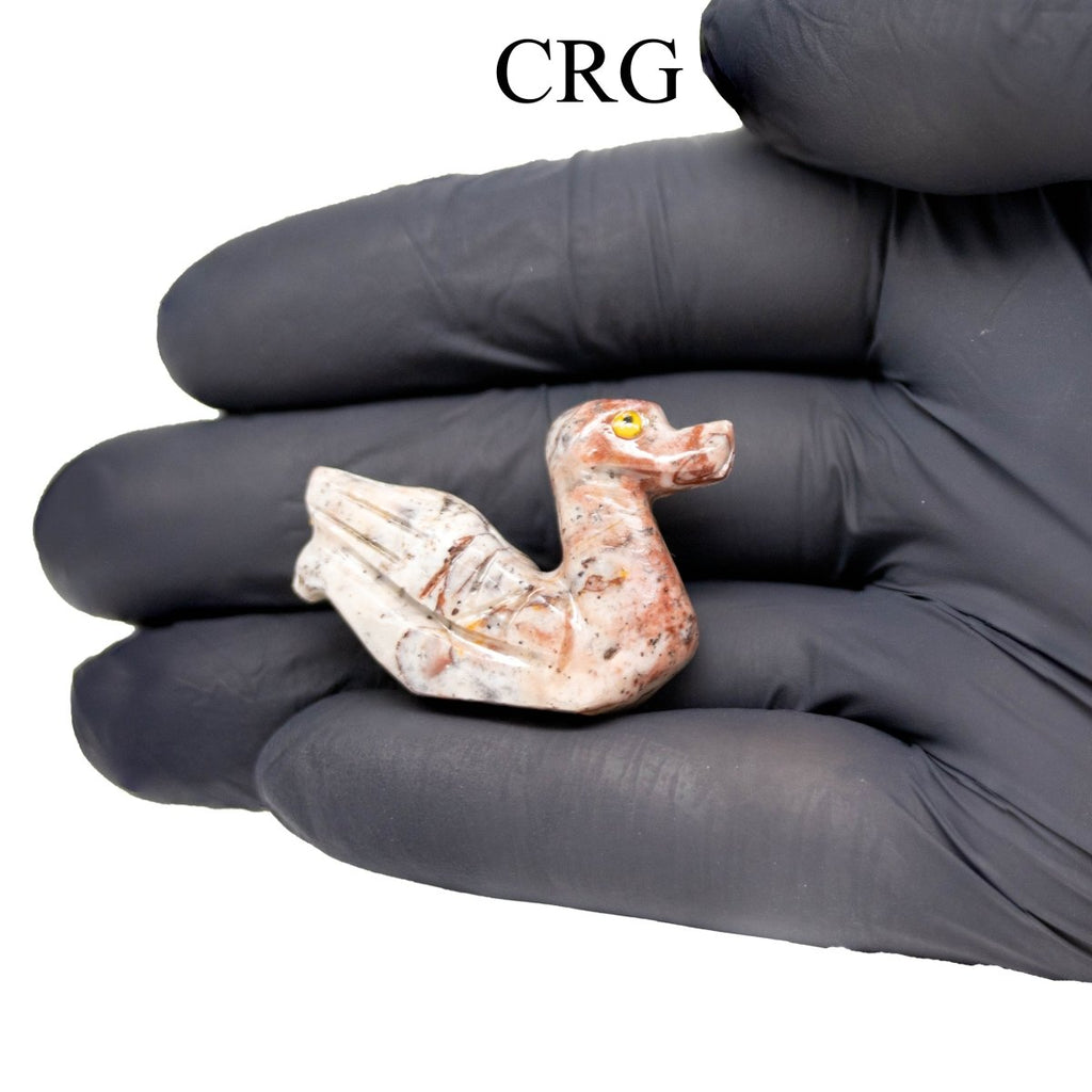 Soapstone Ducks (10 Pieces) Size 1.5 Inches Crystal Gemstone Animal Carvings