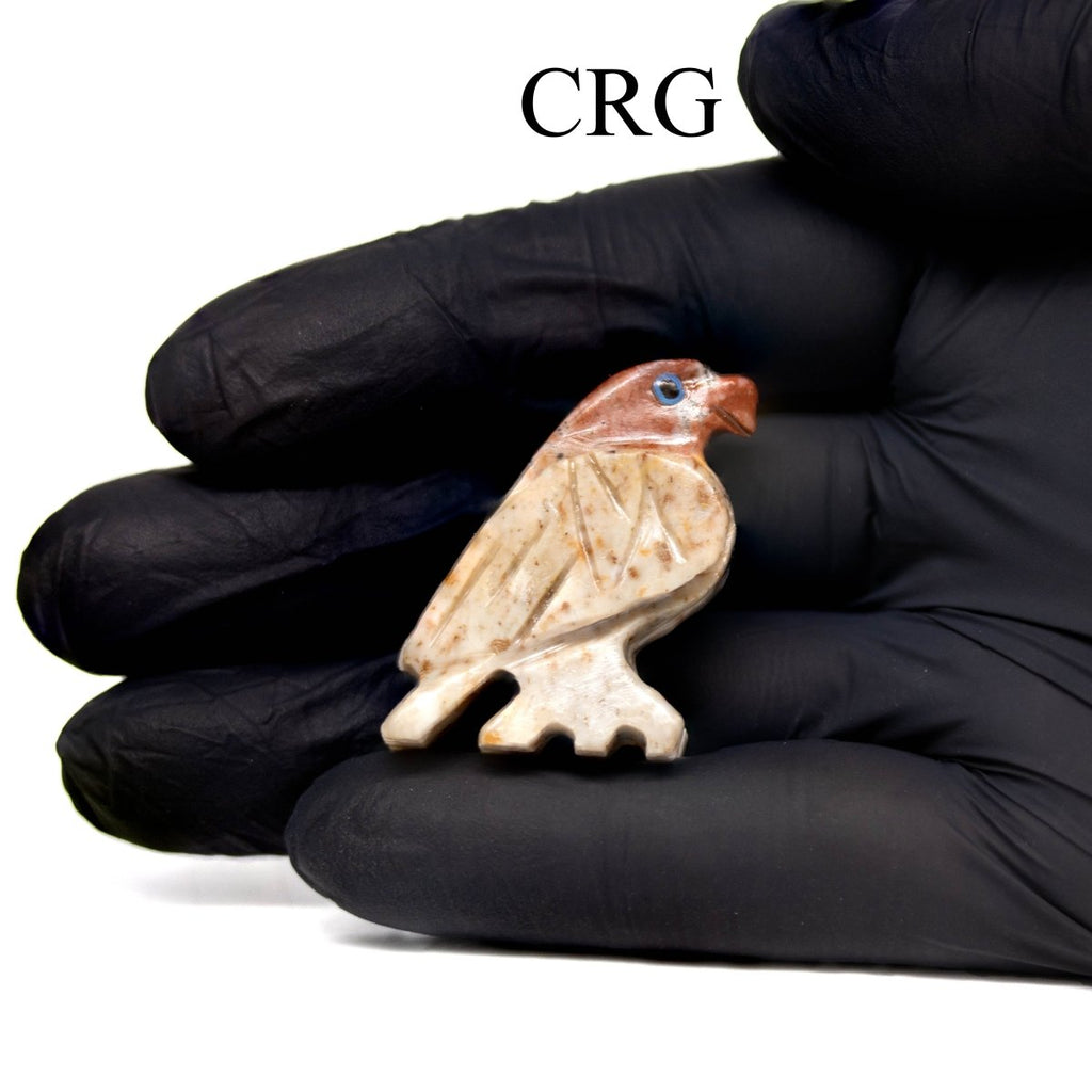 Soapstone Eagles (10 Pieces) Size 1.5 Inches Crystal Gemstone Animal Carvings