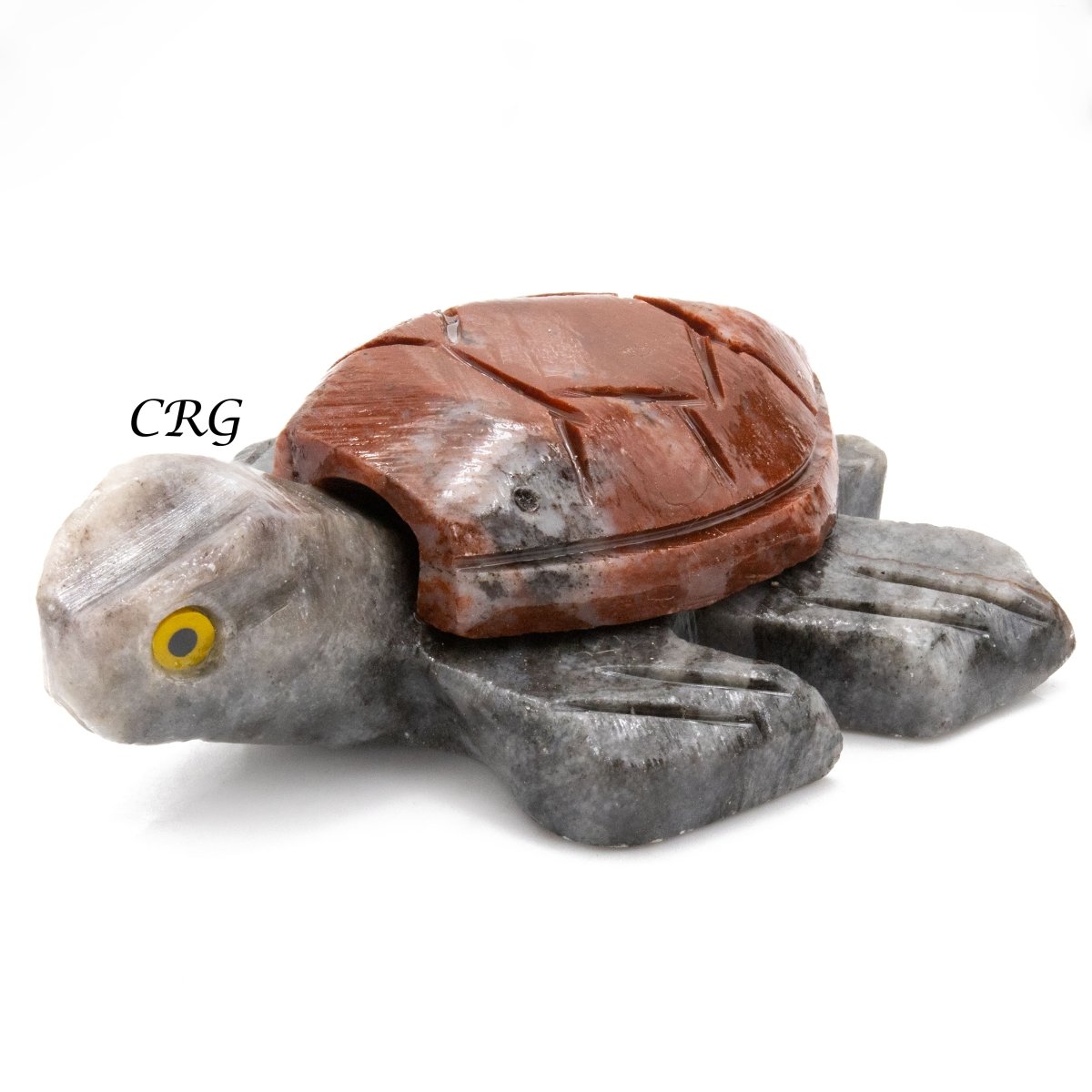 Soapstone Turtles (10 Pieces) Size 1.5 Inches Crystal Gemstone Animal Carvings
