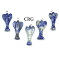 Sodalite Angel Pendant with Silver Plated Bail (1 To 1.5 Inches) (5 Pieces)