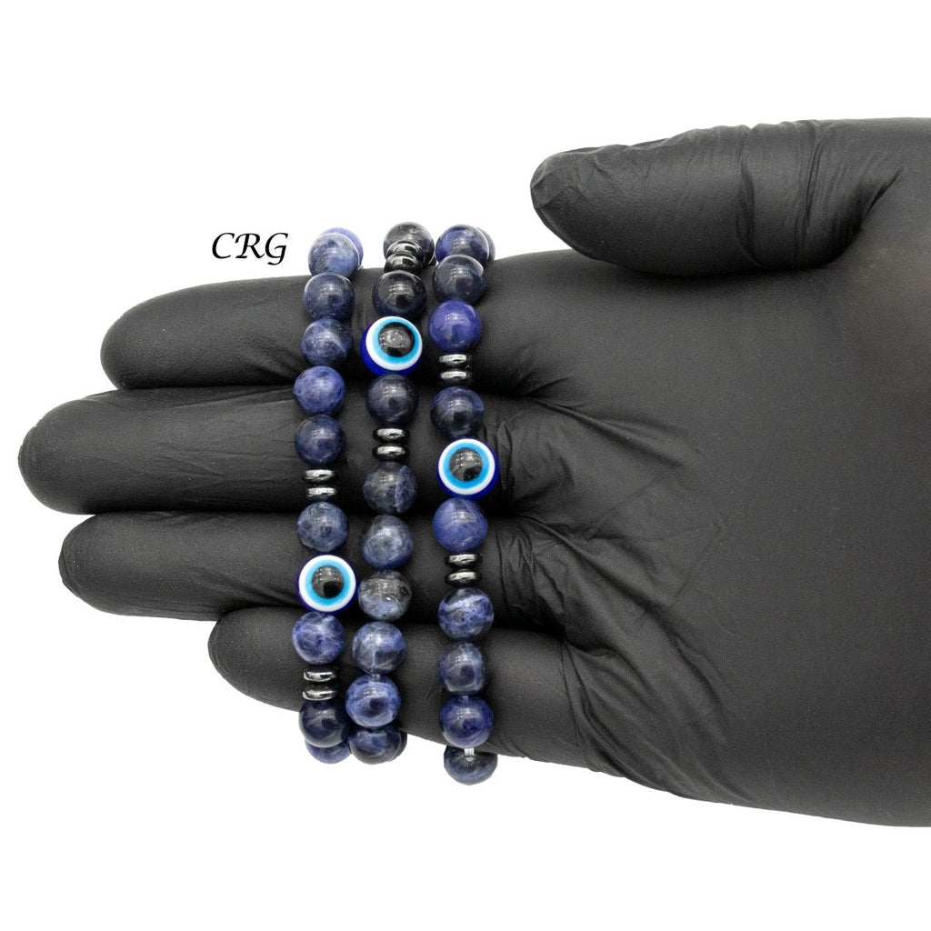 Sodalite Eye Bracelet (1 Piece) Size 8 mm Crystal Bead Stretch Jewelry