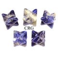 Sodalite Mini Merkaba Stars (5 Pieces) Size 18 mm Small Crystal Carvings