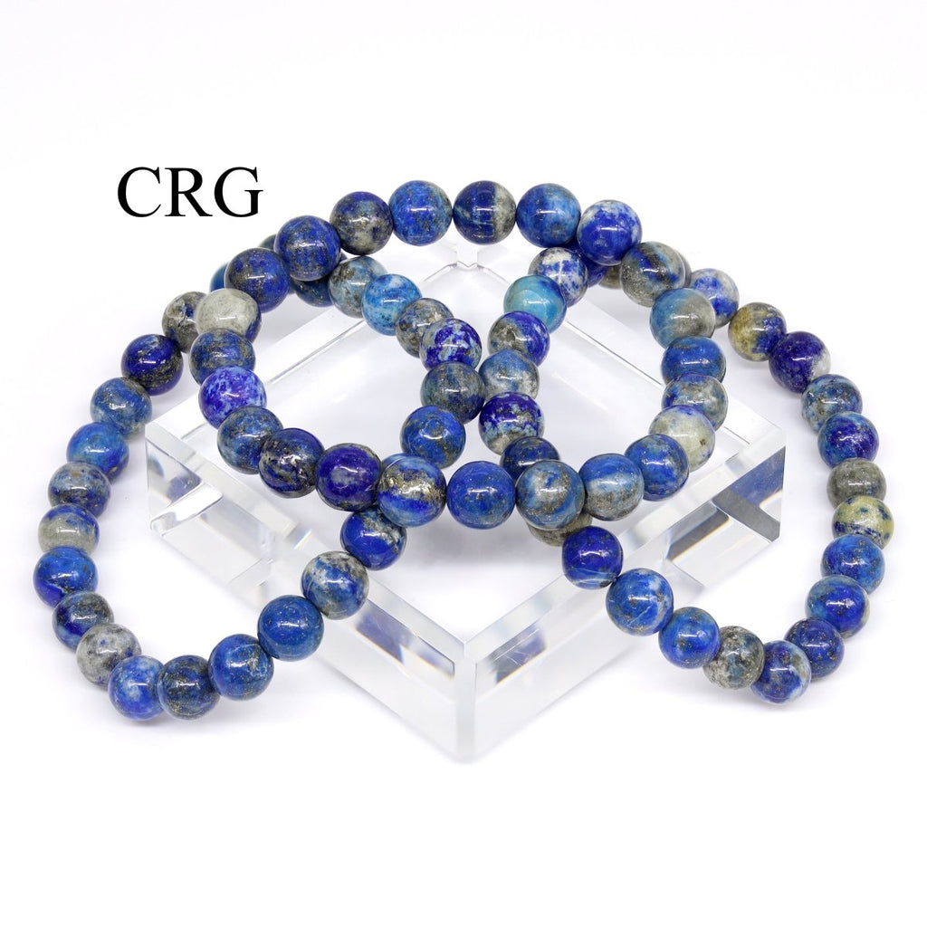 Sodalite Round Bead Stretch Bracelet (8 mm) (1 Piece)