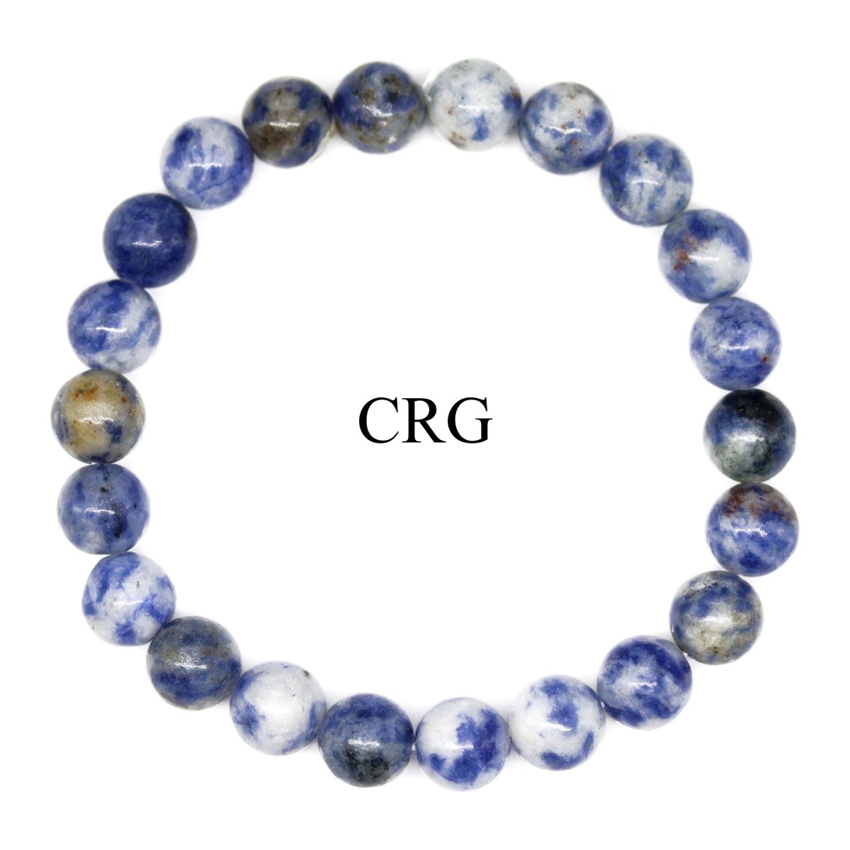 Sodalite Round Bead Stretch Bracelet (8 mm) (1 Piece)